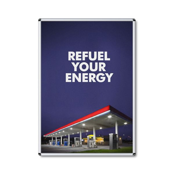 Showdown Displays Klapprahmen DIN A0 (Rondo - 25 mm), KRA0R25