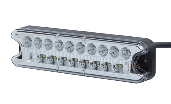 HELLA VALUEFIT Heckleuchte, Valuefit, LED, 12/24V, Anbau/geschraubt, Lichtscheibenfarbe: glasklar, Stecker: offene Kabelenden, links, 2VP 357 021-031
