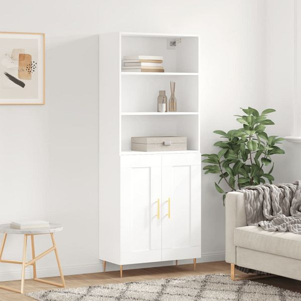 vidaXL Highboard Weiß 69,5x34x180 cm Holzwerkstoff, 3189941
