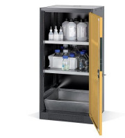 Produktbild von asecos Chemikalienschrank Systema CS-52R, Korpus anthrazit, gelb, 2 Einlegeböden und Bodenwanne, 202559 asecos Chemikalienschrank Systema CS-52R, Korpus anthrazit, gelb, 2 Einlegeböden und Bodenwanne, 202559