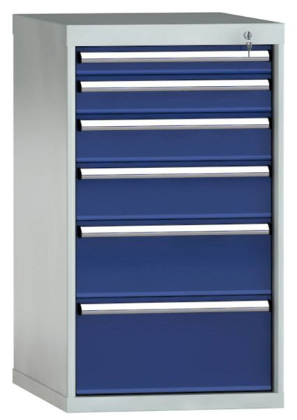 KLW Schubladenschrank 1000 x 572 x 750 mm H x B x T, Einbaumaß: 900mm, Einteilung: 27x36 Einheiten, VU / 200 kg, SEB1000-06UP-001