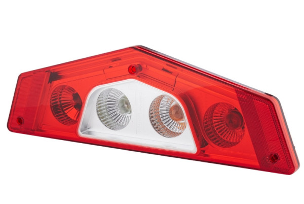 HELLA Heckleuchte, Caraluna X, Glühlampe, 12V, Einbau/geschraubt, ECE, Lichtscheibenfarbe: rot/glasklar, rechts, 2VP 012 570-021