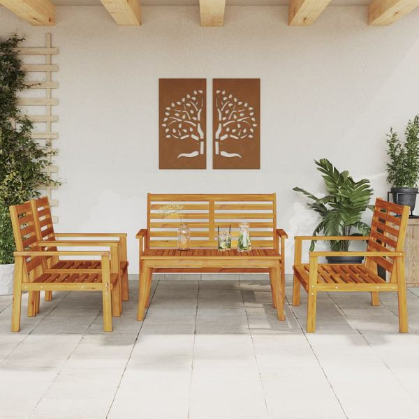 vidaXL 5-teilig Garten-Lounge-Set Massivholz Akazie, 3211800