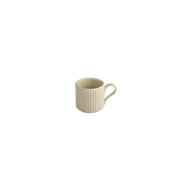 APS Espressotasse THE GRID - Porzellan, Ø 6 cm, 80 ml, Farbe sand, stapelbar, 19023