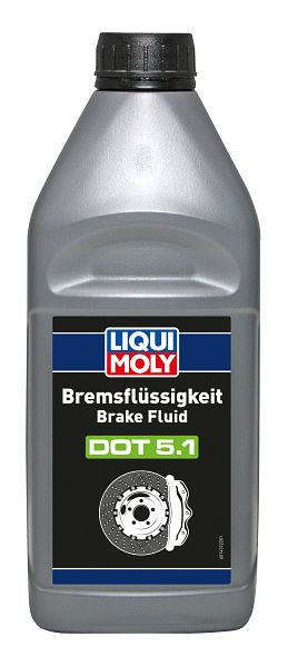 LIQUI MOLY Bremsflüssigkeit DOT 5.1, Kanister Kunststoff, VE: 1 Liter, 21162