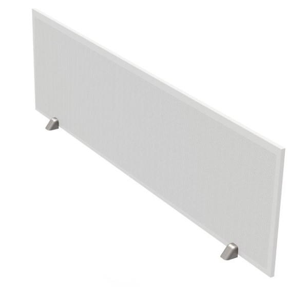 Kerkmann Tischtrennwand, geräuschabsorbierbar, B 400mm x B 1600 mm, Weiß, 19375411