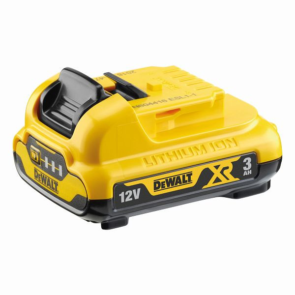 DeWalt 12 Volt / 3 Ah XR Ersatz-Akku (passend auch für 10,8 Volt Akku-Maschinen), DCB124-XJ
