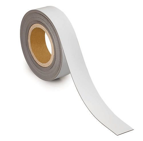 MAUL Kennzeichnungsband magnetisch, 10 m x 40 mm x 1 mm, weiß, 307936
