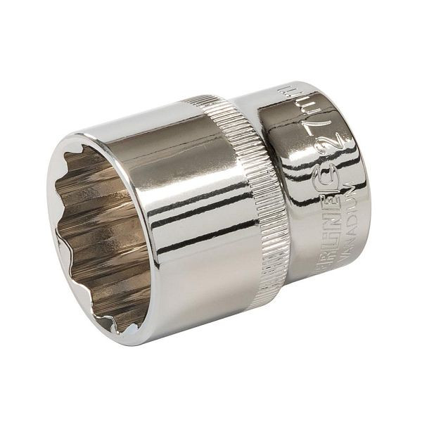 Silverline Doppelsechskant-Steckschlüsseleinsatz, metrisch, 1/2-Zoll-Antrieb, 27 mm, 436883