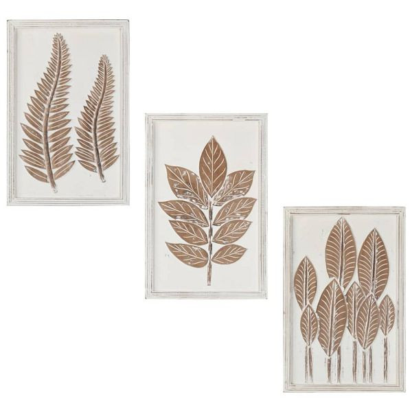 vidaXL Handgeschnitzte Wandpaneele 3 Stück MDF 40x60x1,5cm, 321660
