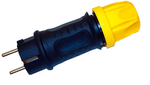 GIFAS Vollgummi-Schutzkontaktstecker, 108071, 4251401404379