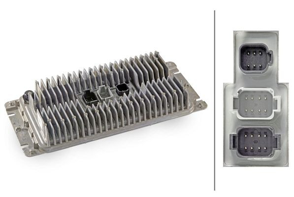 HELLA Steuergerät, Beleuchtung, 12V, LED, 2-Channel, mit cold scan, 5DS 227 489-011