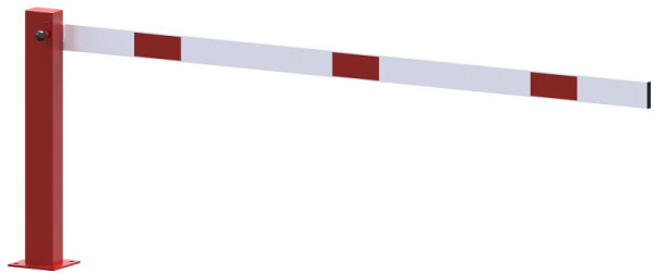 Schake Kompakte Handschranke 2,5m, rot / weiß, für Vorhangschloss, 4011_251VPB