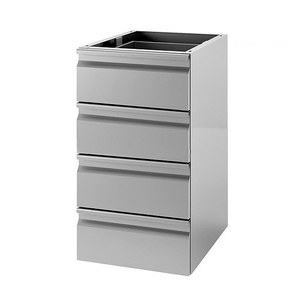 Vaiotec Schubladenblock 4 Schubladen für Arbeitstisch 600, 40x58,5x58 cm, 10872