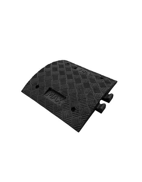 Ri-Traffic Temposchwelle element, Mittelstück schwarz, Höhe 7 cm, 12-1007-06