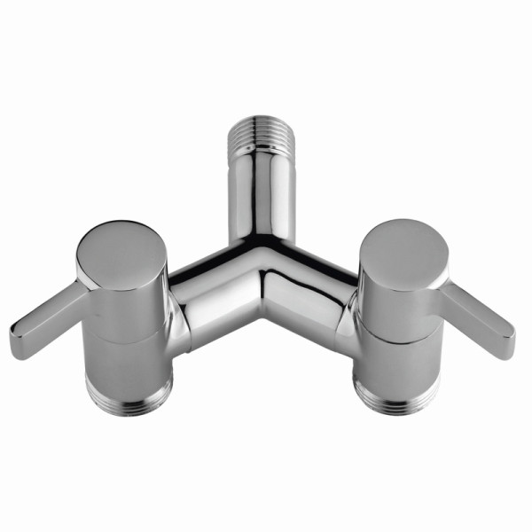 Aquajet Doppel-Y-Zapfstelle ECO chrom, verchromt, VE: 4 Stück, 73145CHR