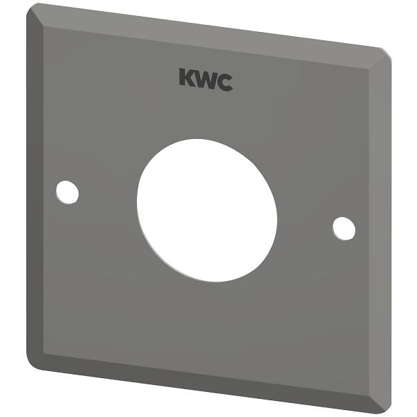 KWC Edelstahlabdeckplatte 110x110 mm, Bohrung für Betätigung, 2000105589