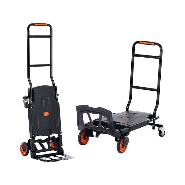 VEVOR 2-in-1 Sackkarre Klappbar 136kg Tragfähigkeit Transportkarre Aluminiumlegierung & Kohlenstoffstahl Sackkarre, DGNSTHC300BE75URLV0