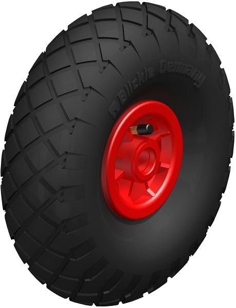 Blickle PK 302/25-75R-ROT Rad, Luftreifen, Schwarz, 412809