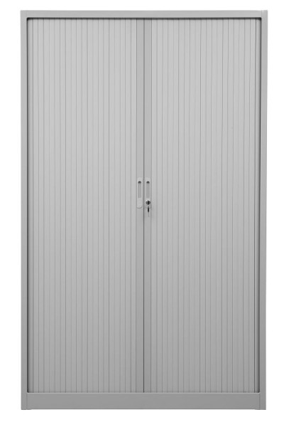 Gürkan Rollladenschrank, 46 x 120 x 195 cm, Lichtgrau, Grau, Fachboden Stück 4, SDC.1912, 100244