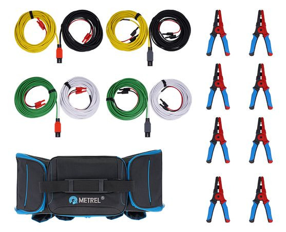 Metrel Satz 5-m-Prüfleitungen mit großen Kelvin-Zangen, S 2126 5M, 20993469