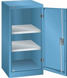 LISTA Flügeltürschrank (BxTxH) 500x500x1000mm KEY Lock, Lichtblau, 2 Verstellböden, Drehbolzen, 62.153.010