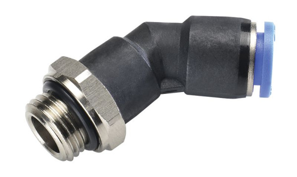 timmer B-WEdW-8-1/4-KU-bl-45°, Winkeleinschraubverschraubung 45°, drucklos einstellbar, VE: 10 Stück, 03220556