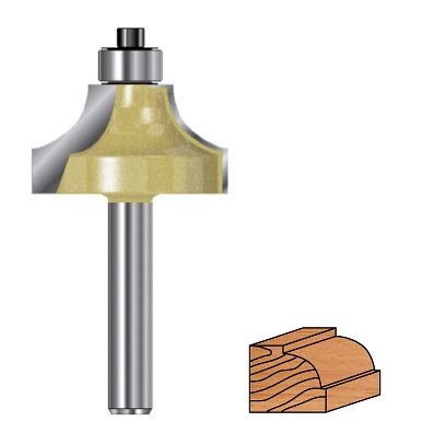 Projahn Viertelstabfräser mit Kugellager D 38,1 mm, L 51 mm, L2 19 mm, 33204381