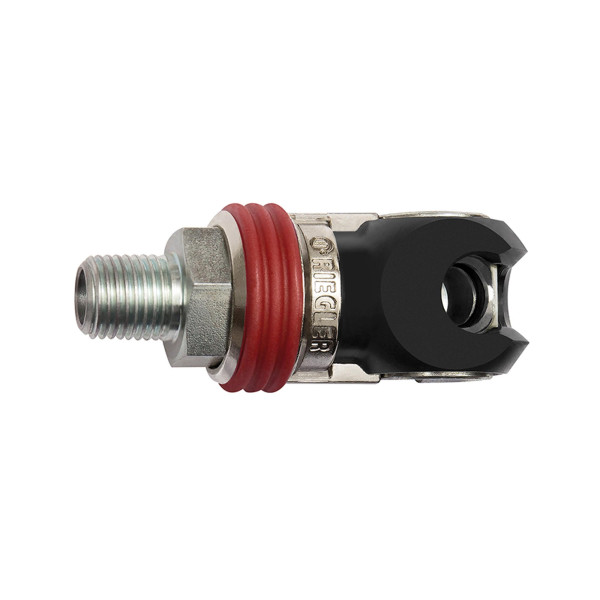 Riegler Schwenk-Sicherheitskupplung NW 8, ISO 6150 C, Stahl, G 1/4 AG, 141685