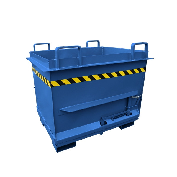 Eichinger Industrie Klappbodenbehälter in konischer Ausführung, 2000 kg, 1000 Liter enzianblau, 20331200000097