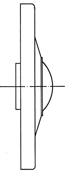Benkiser Abdeckplatte mit Druckknopf (Edelstahl) für Modell 606, 0660001