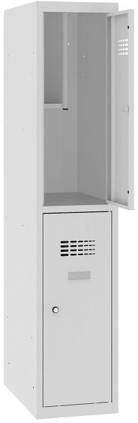 Eurobox Garderobenspind, 1 Abteil 2 Fächer, 300 mm, H:1450 mm, 0710-030102