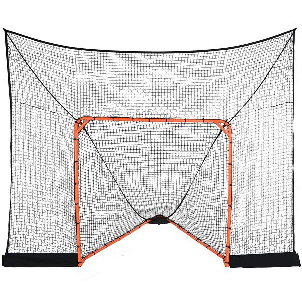 VEVOR Hockey- und Lacrosse-Tor-Rücklaufsperre mit erweiterter Abdeckung, 12' x 9' Lacrosse-Netz, komplettes Zubehör-Trainingsnetz, ZQGQQMTJK66YPRVT9V0