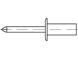 ART 88420 CAP - Blindniete Cu/A 2 3,2 x 6 VE=S (500 Stück)