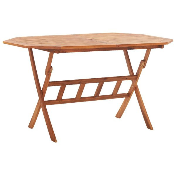 vidaXL Klappbarer Gartentisch 135 x 85 x 75 cm Massivholz Akazie, 46657