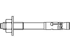 ART 88561 FISCHER-Ankerbolzen galvanisch verzinkt FAZ II 16/160 GS VE=S (10 Stück)