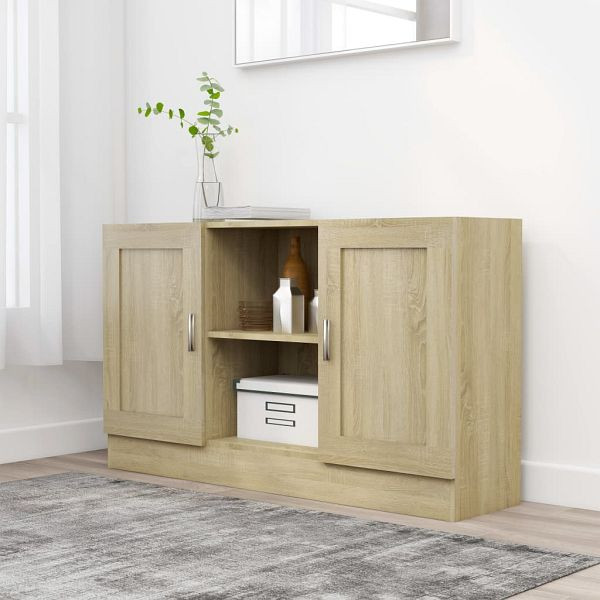 vidaXL Sideboard Sonoma-Eiche 120x30,5x70 cm Holzwerkstoff, 802780