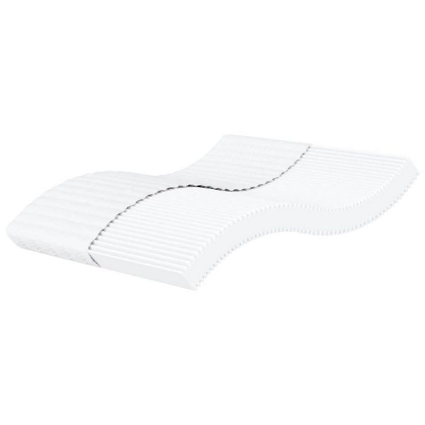 vidaXL Schaumstoffmatratze Weiß 160x220 cm Härtegrad H2 H3, 4016643