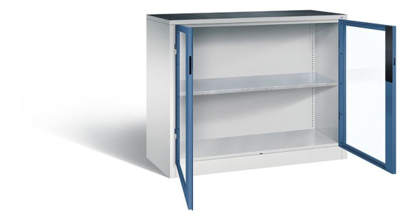 C+P Werkzeugschrank Acurado, H1000xB1200xT500mm, Farbe: Lichtgrau / Fernblau, Muldengriff, 8831-0552 S10016