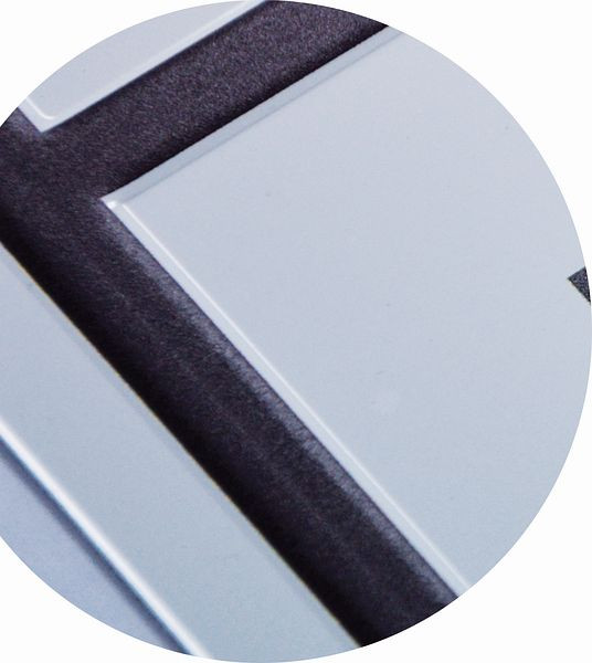 Schilder Klar Aluminiumschild randgeprägt, Farben, Text und Logo nach Wunsch, Hochformat, 297x420x0.6 mm Aluminium geprägt, 939/39.02