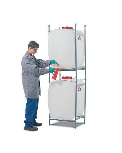 DENIOS Raumspartank aus Polyethylen (PE), mit Auslaufhahn, 200 Liter Volumen, 117942