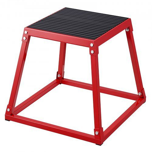 VEVOR Plyometrische Sprungbox, 458 mm Plyo-Box, Plyometrische Plattform Plyobox Rot, TXTD18YCGTHSGS4ASV0
