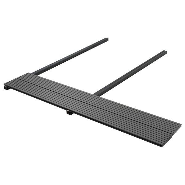 vidaXL Terrassendiele 78-teilig Grau WPC, 3444741, 8721451777588