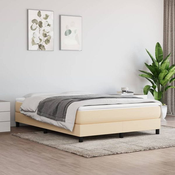 vidaXL Taschenfederkernmatratze Creme 140x190x20 cm Stoff, 347779