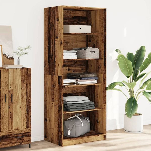 vidaXL Kleiderschrank Altholz-Optik 80x50x200 cm Holzwerkstoff, 3307727