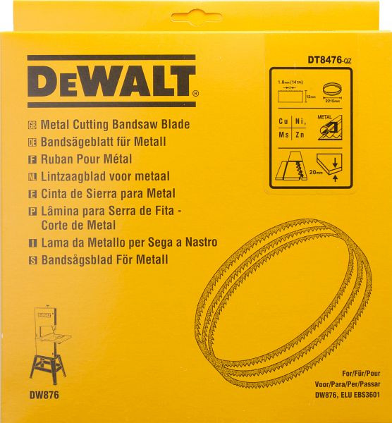 DeWalt Bandsägeblatt 2215x12x0,6mm 1,8mm, speziell gehärtete Zahnreihen, DT8476-QZ