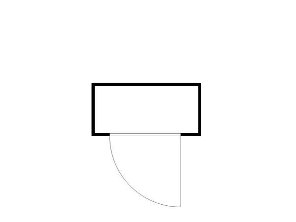 FLADAFI Materialcontainer MC 1100, verzinkt, montiert, ohne Boden, 2.100 x 1.140 x 2.115 mm, mit Einflügeltür, F10210101-F1022