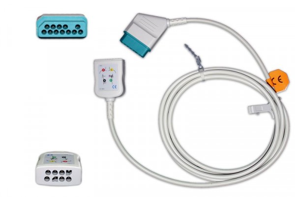Golmed 3- / 6-adriges EKG-Stammkabel mit NK-Stecksystem, zu Nihon Kohden, 15-3/6-NK