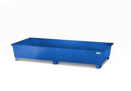 DENIOS Regalwanne zum Unterstellen aus lackiertem Stahl, für Fachbreite 2700 mm, 2680 x 1300 x 486 mm, 260448