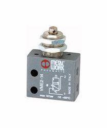 Metal Work 3/2-Wege-Miniaturventil, Stößel für Wandmontage, 106390